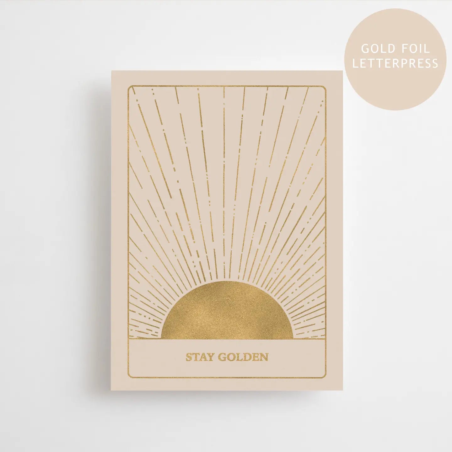 STAY GOLDEN – Gold Edition – Postkarte