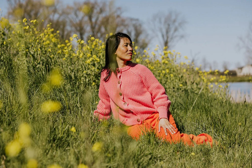 Balloon Sleeve Knitted WOMEN&