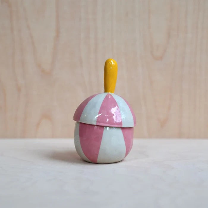 Keramik Objekt Rosa/Gelb Ulrike Lea Moormann