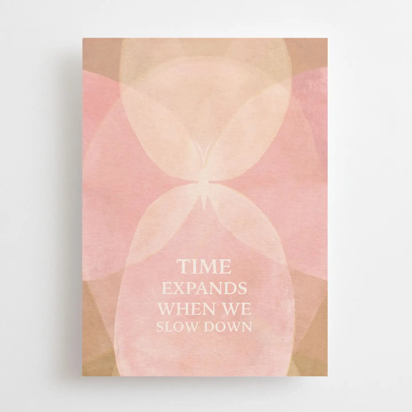 „Time Expands When We Slow Down“ – Postkarte