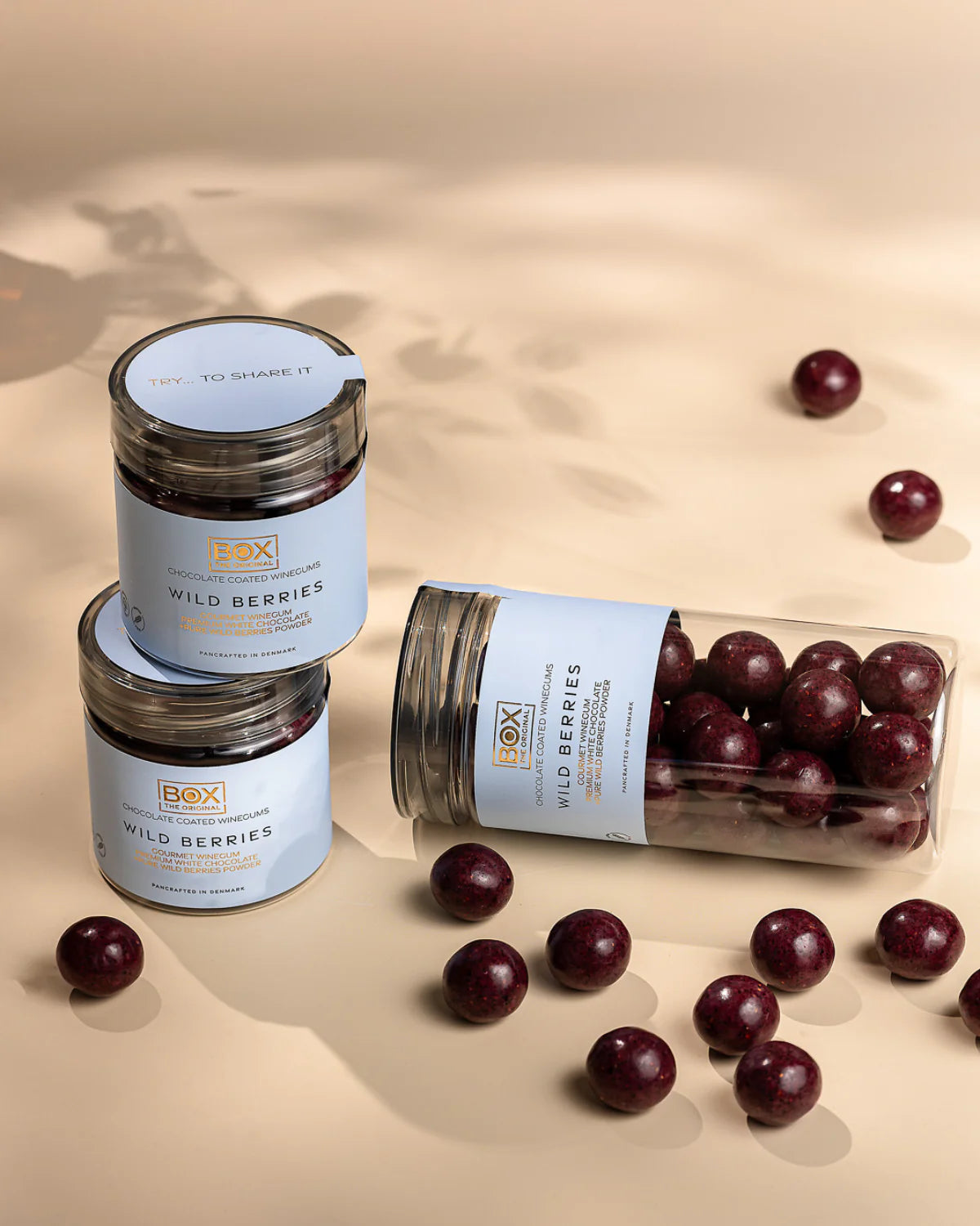Fruchtgummi mit Schokolade – Wild Berries 250 g