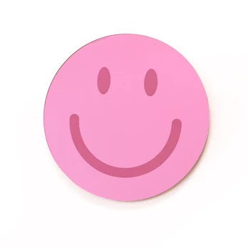 Smiley-Wandspiegel aus Acryl (Rose)
