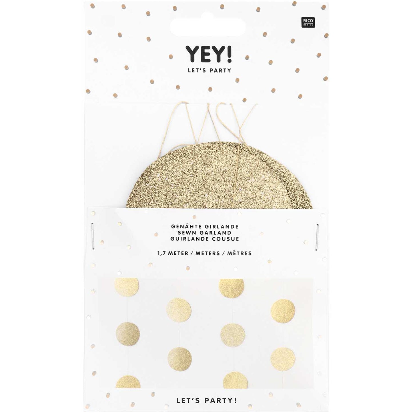 GIRLANDE ''GLITTER GOLD''