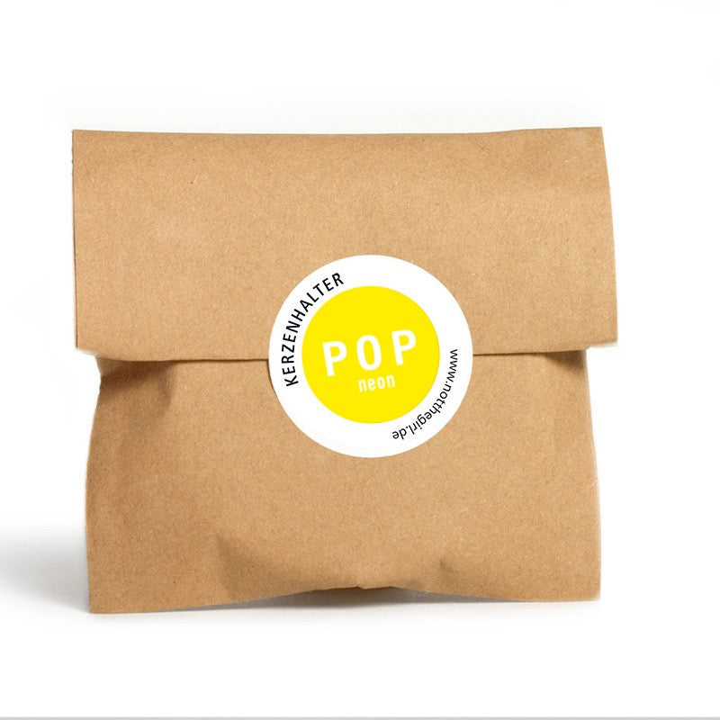 Kerzenhalter POP Gelb Neon