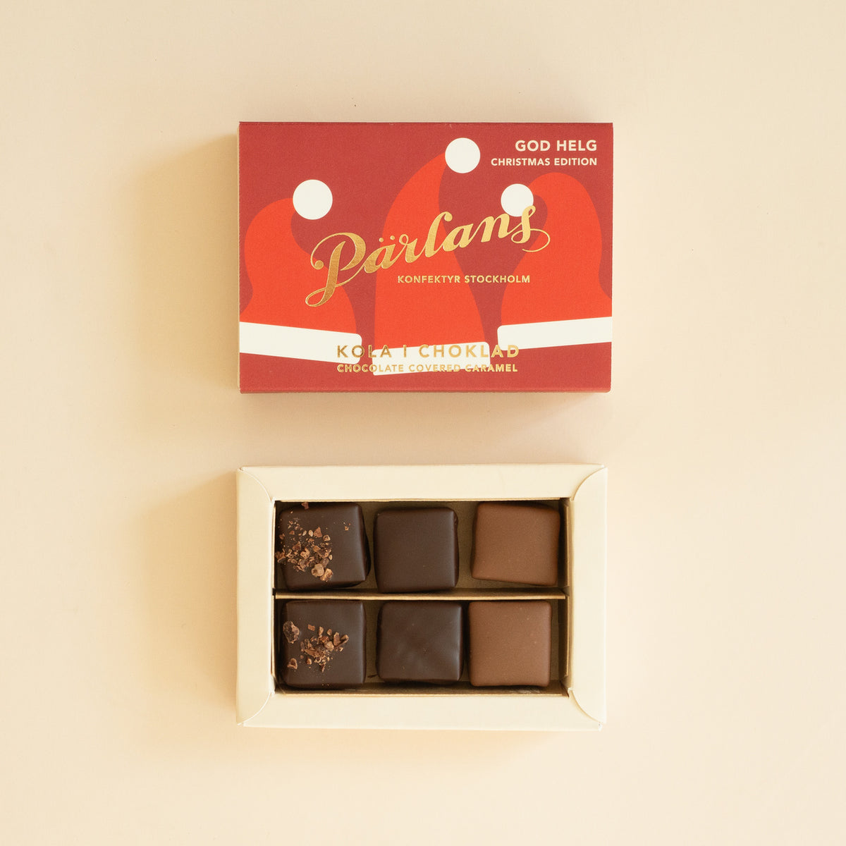 Schokoladenüberzogene Karamellbonbons