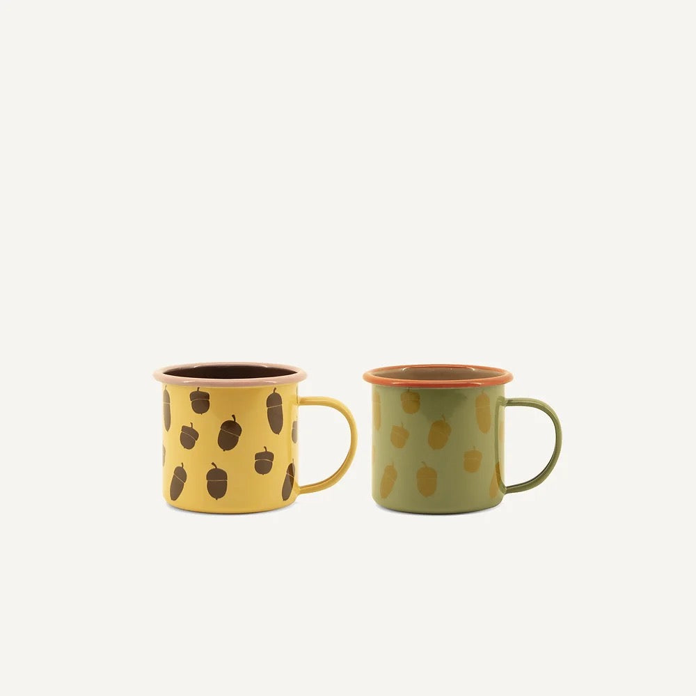 Enamel mug Gelb