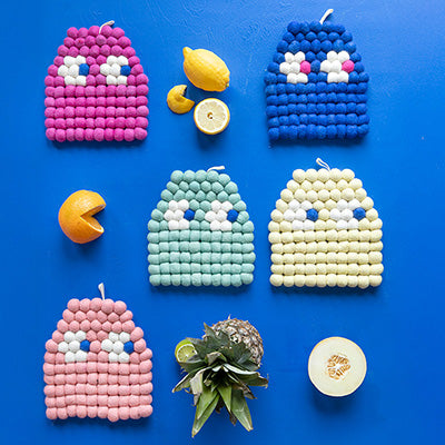 DESIGN SPOOKY UNTERSETZER MAGENTA