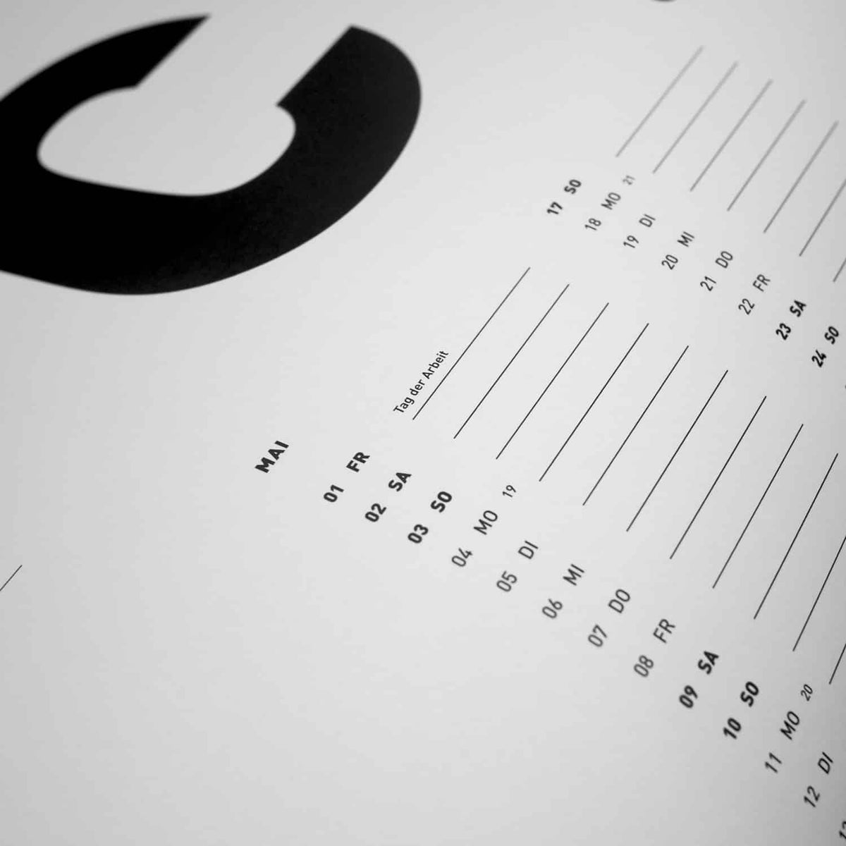 Typoplan- Wandkalender 2027