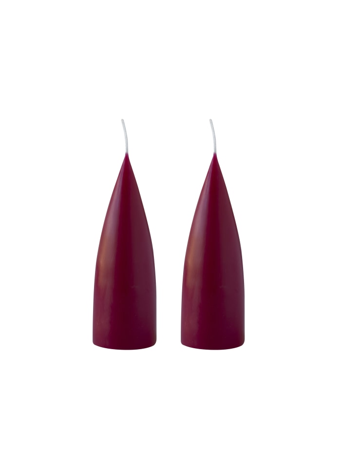 Kerze"Bordeaux" 6,5/20cm
