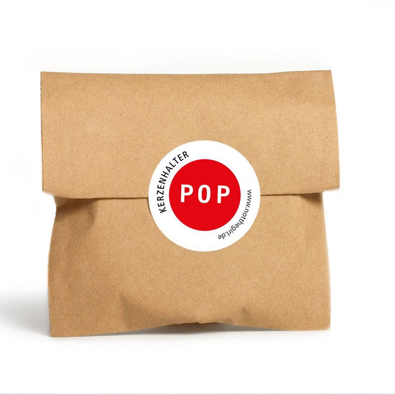 Kerzenhalter POP Verkehrsrot