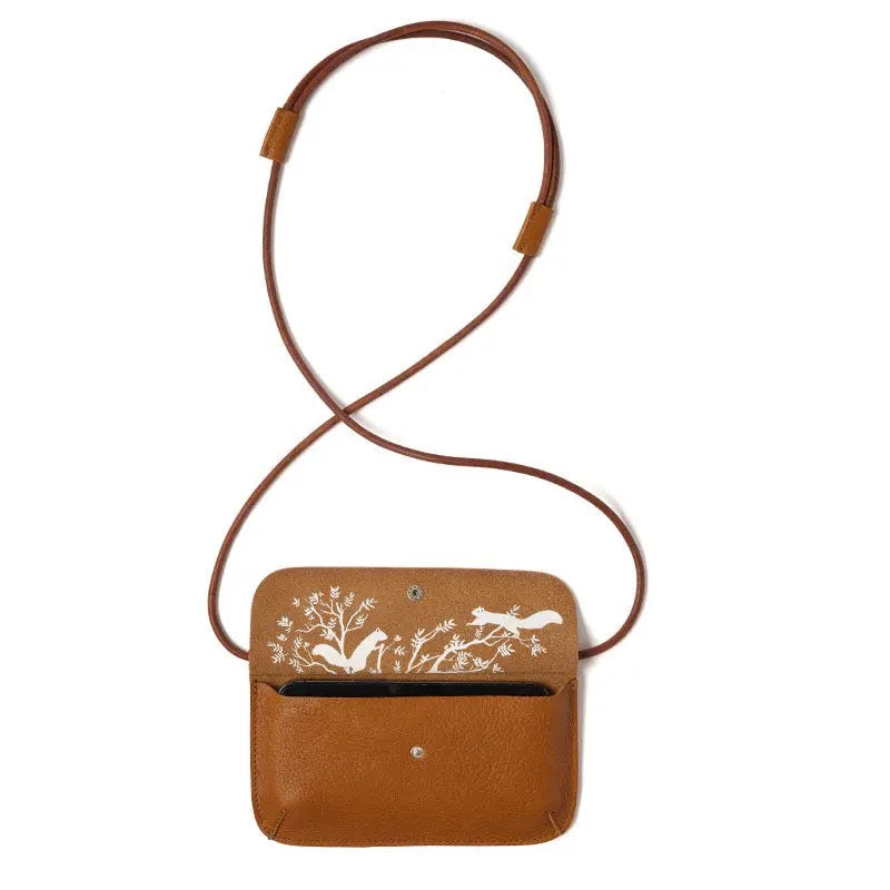 Handytasche Hang On in Cognac mit Used-Look
