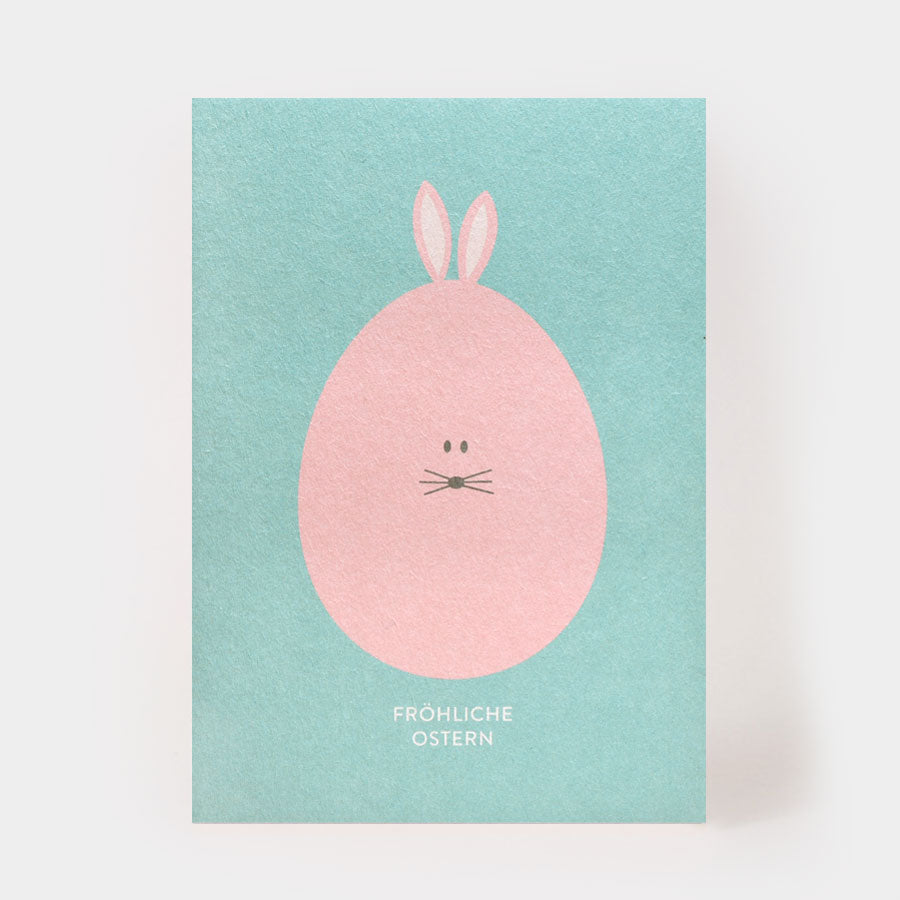 FRÖHLICHE OSTERN Postkarte