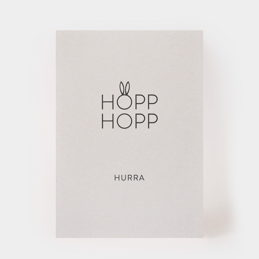 HOPP HOPP HURRA  Postkarte