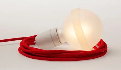 Legelampe mit Textilkabel Rote Lampe