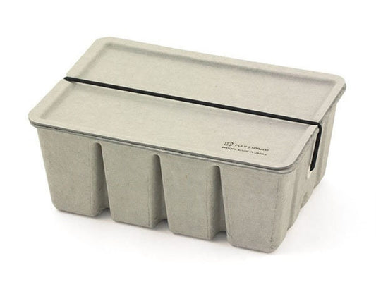 Aufbewahrung Pulp Tool Box aus Pappe Grau klein