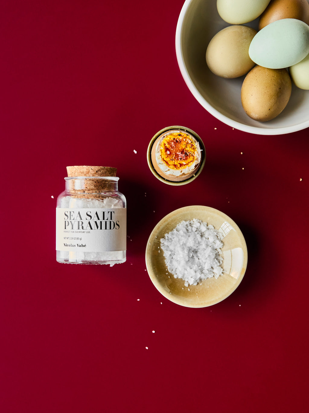 Meersalz, Sea Salt Pyramids im Glas