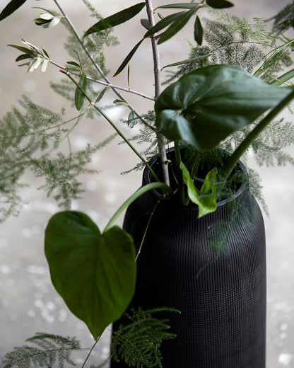 Vase Groß Schwarz House Doktor