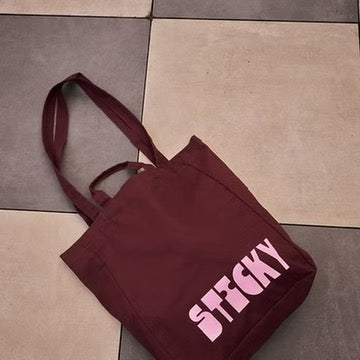 canvas shopper | fig + bubblegum