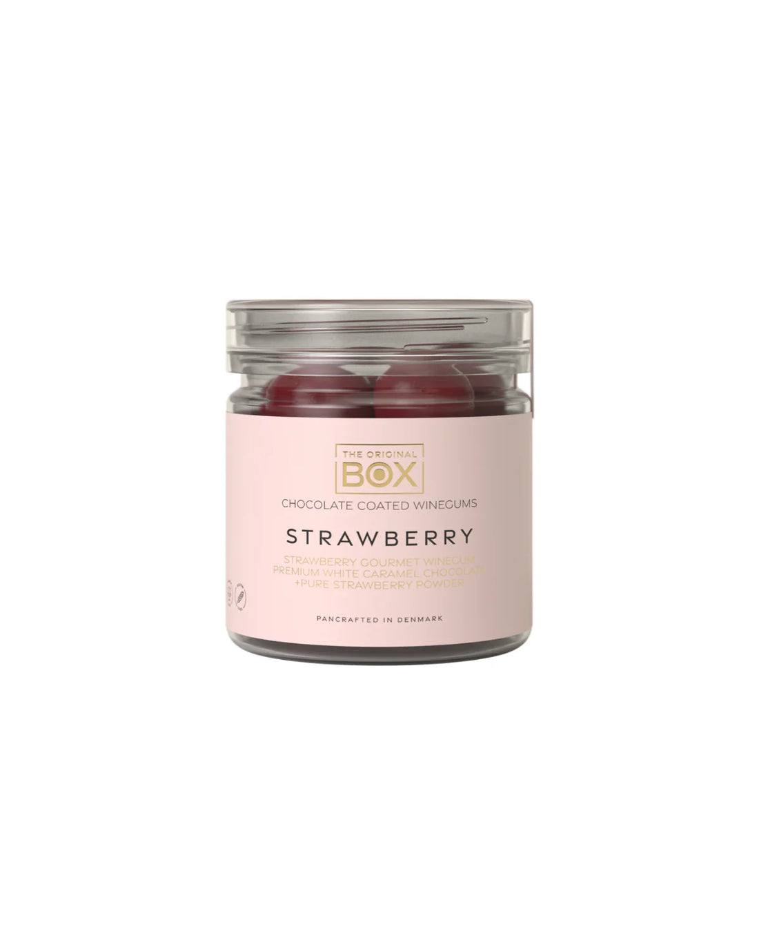 FRUCHTGUMMI MIT SCHOKOLADE – STRAWBERRY / ERDBEERE 110 G