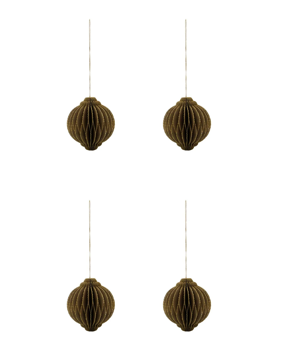 Weihnachtsanhänger aus Papier, 4er-Set