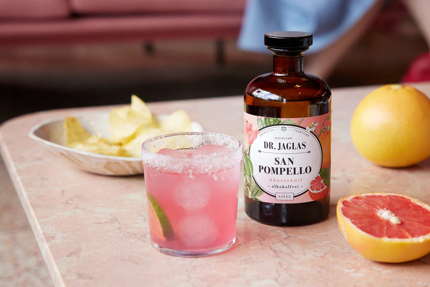 San Pompello Pink Grapefruit Drink alkoholfreier Aperitif
