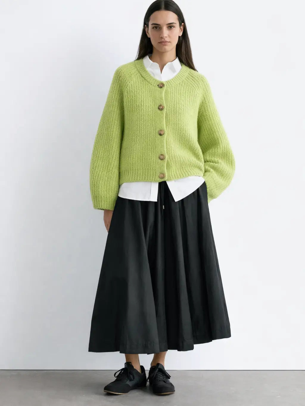Strickjacke aus Mohair Off-White