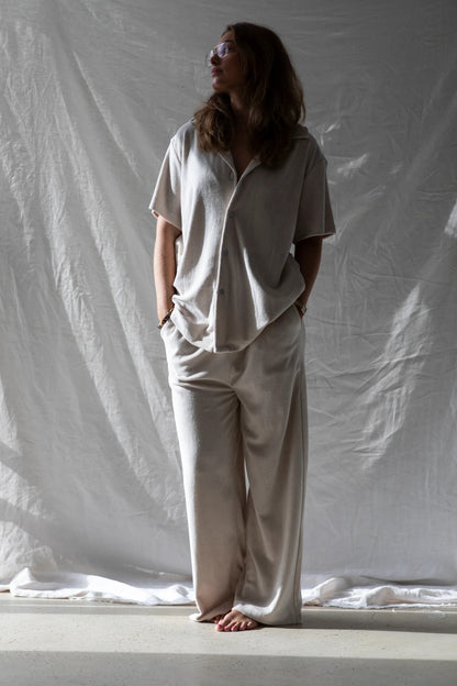 Frottee-Oversize-Hemd &