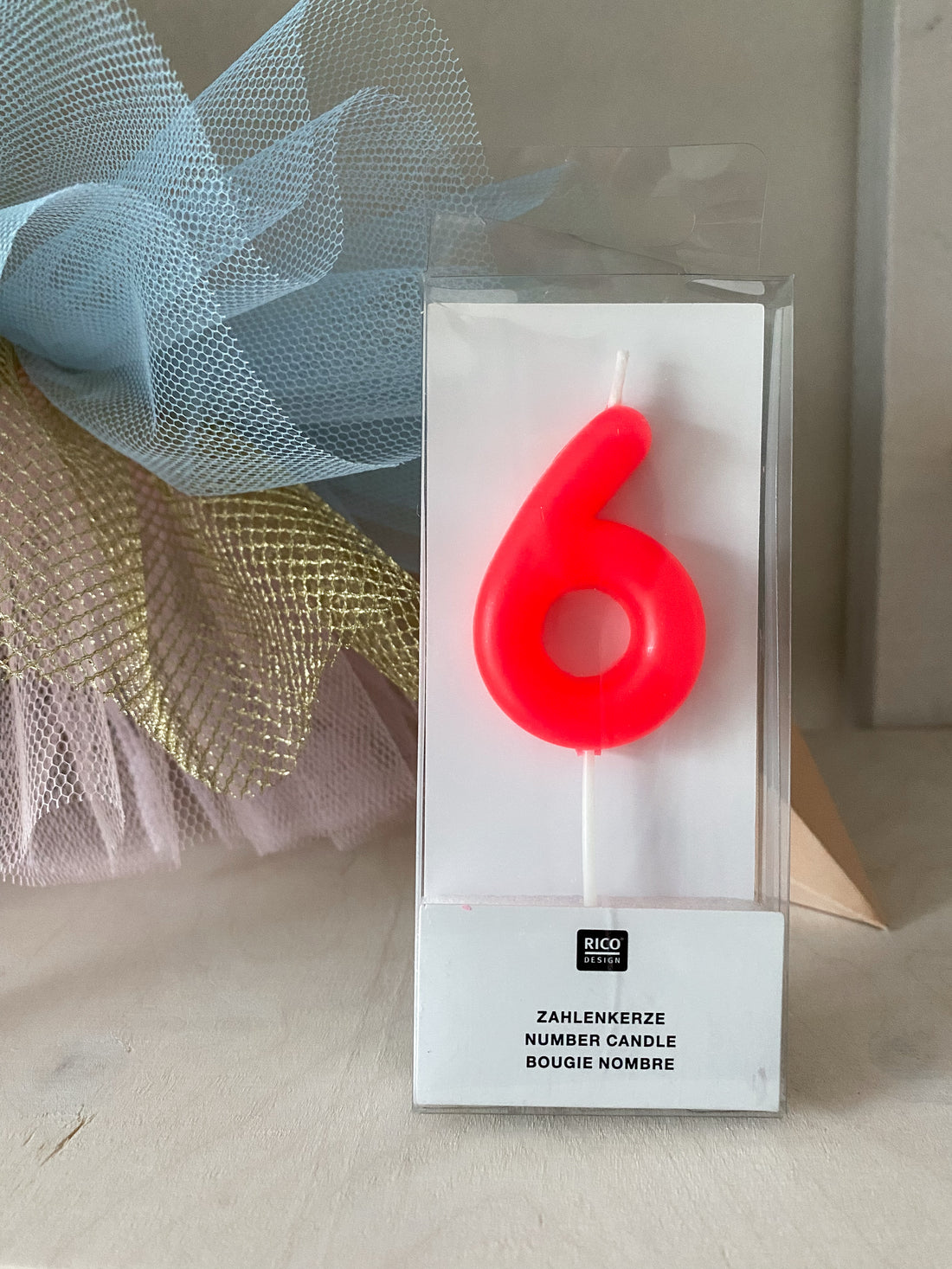 Zahlenkerze 6 &