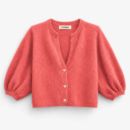 Angora Strickcardigan Terracotta