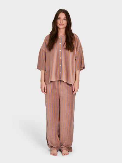 Naram Pants "camel &amp; ultramarine"