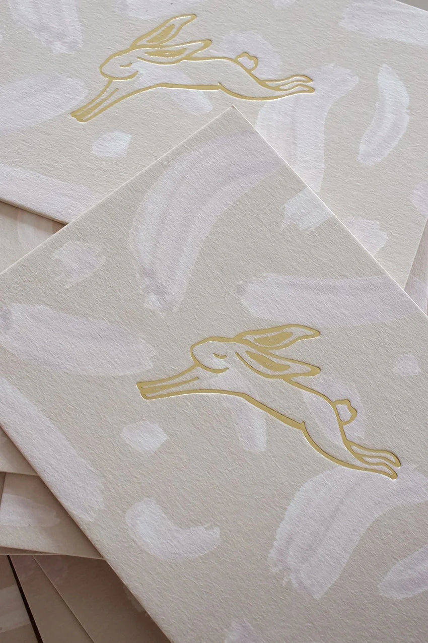 HASE - GOLD EDITION - POSTKARTE