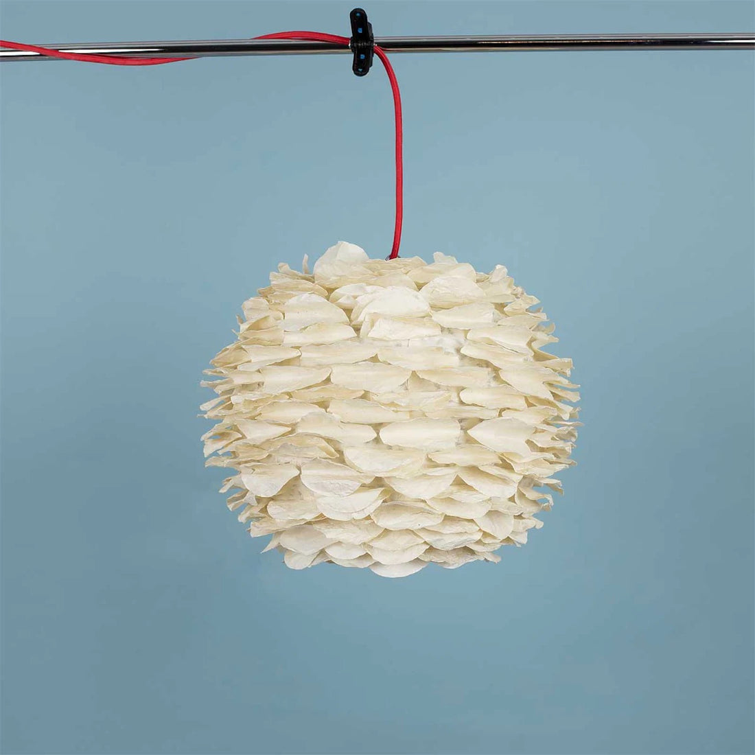 Papierlampe „Rose“ – Naturweiß &amp; Handgefertigt