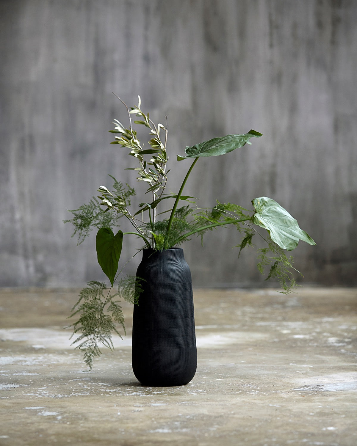 Vase Groß Schwarz House Doktor