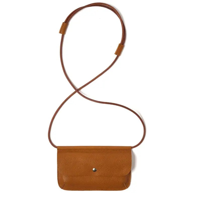 Handytasche Hang On in Cognac mit Used-Look