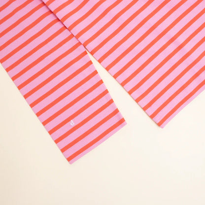 Langarmshirt Gestreift aus Bio-Baumwolle in Pink/Rot