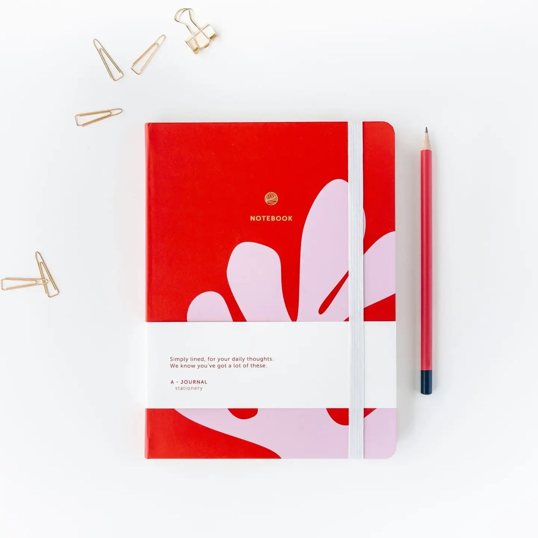 A-Journal Notizbuch - Arty - Rot Rosa