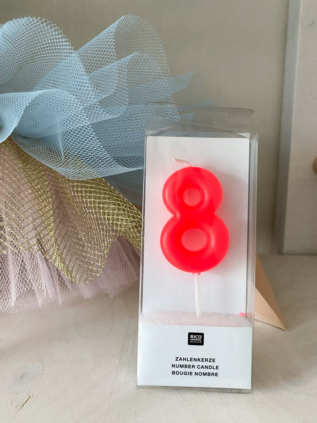 Zahlenkerze 8 &