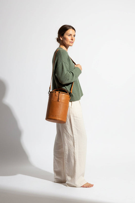 XL Projekttasche aus echtem Leder