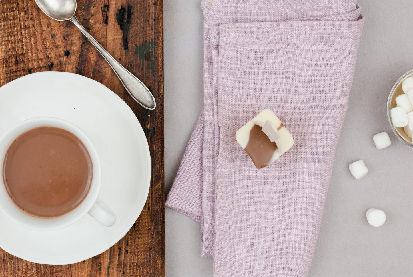 Karamell- & weiße Kuvertüre Trinkschokoladenlöffel