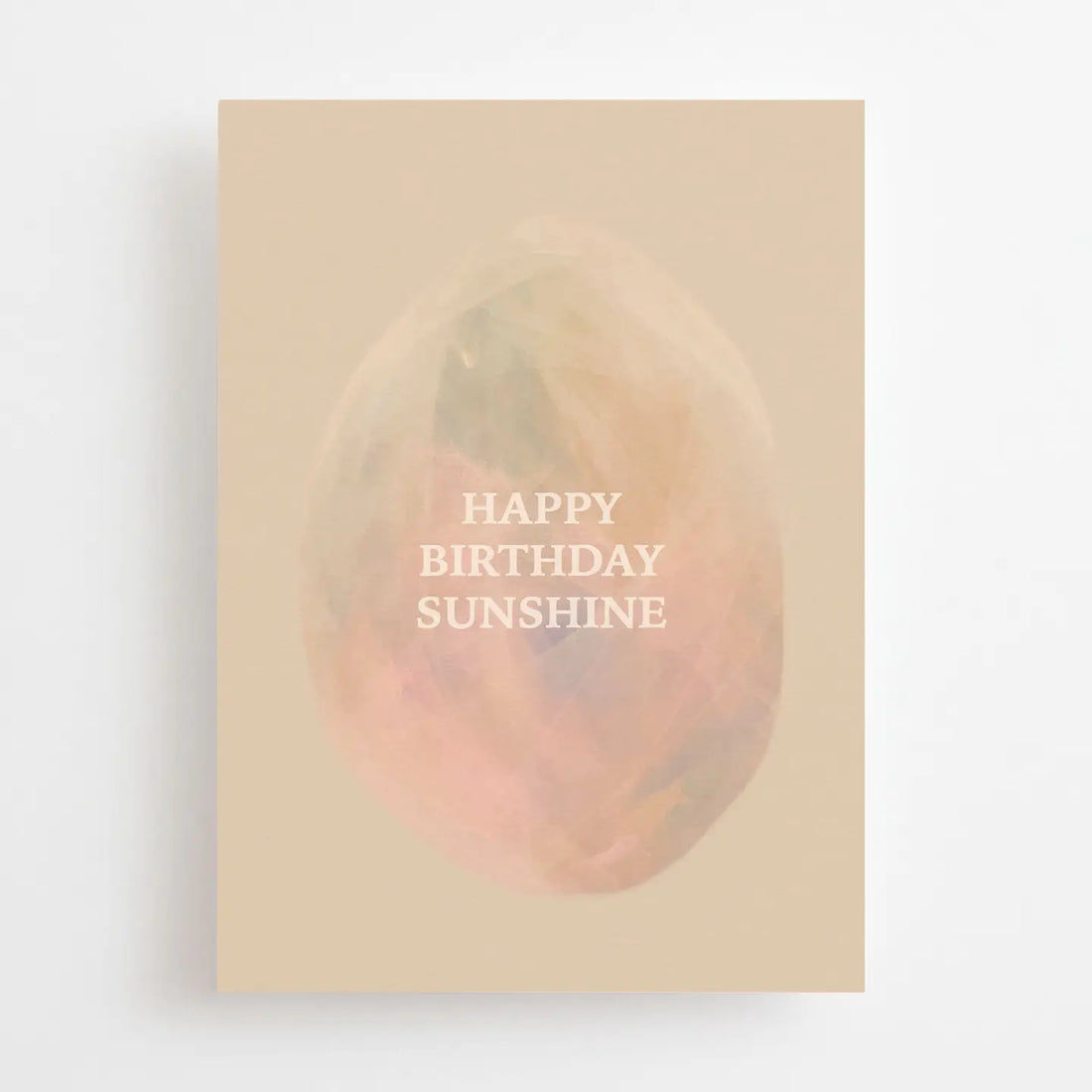 HERZLICHEN GLÜCKWUNSCH ZUM GEBURTSTAG SONNENSCHEIN - POSTKARTE