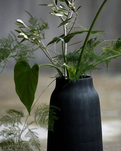 Vase Groß Schwarz House Doktor