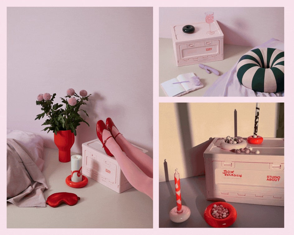 BOX, MITTEL, ROSA