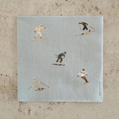PAPIERSERVIETTEN SKIFAHRER - 25 STK.