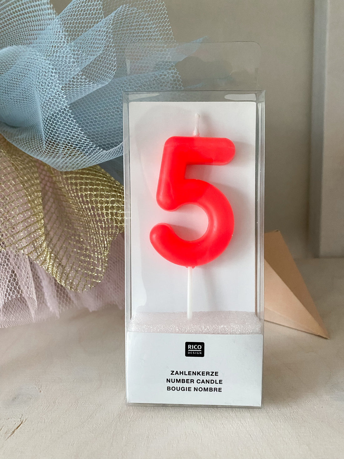 Zahlenkerze 5 &
