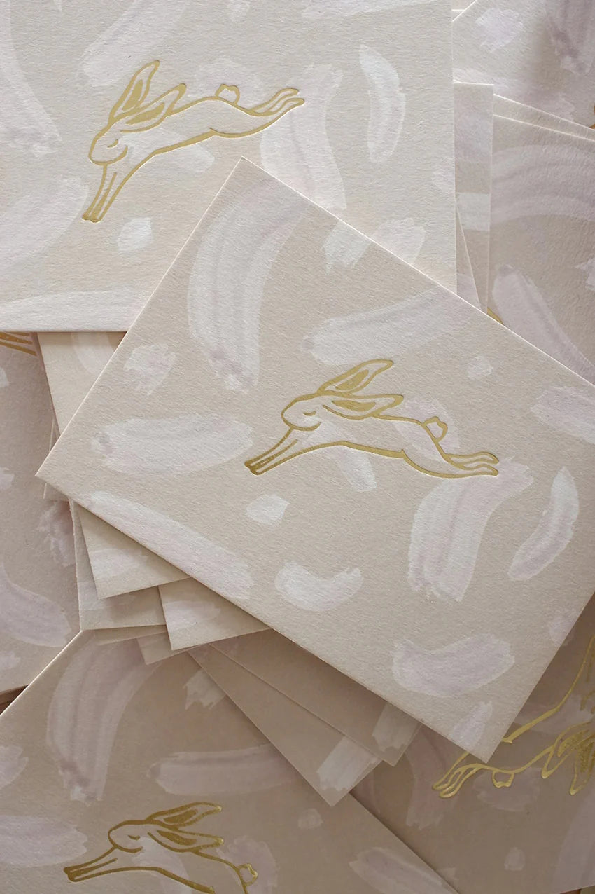 HASE - GOLD EDITION - POSTKARTE