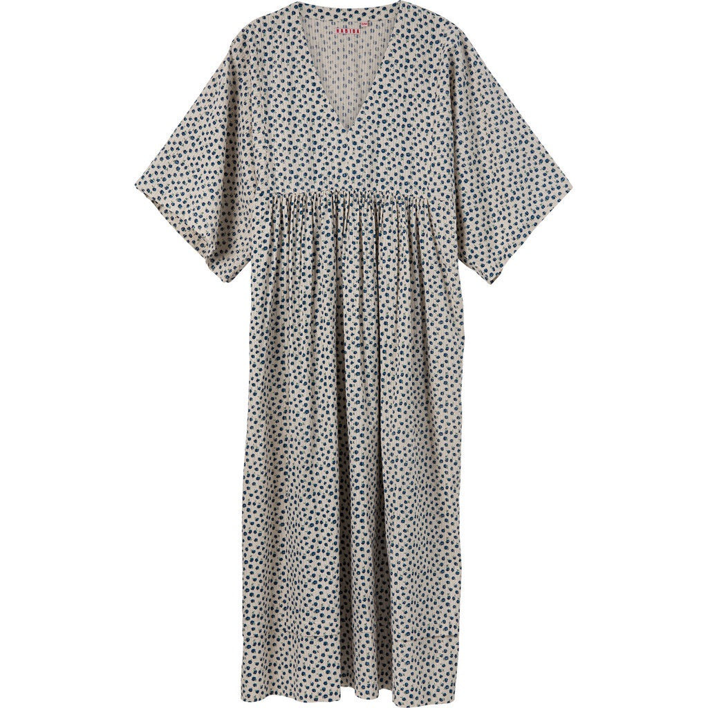 NEW DAWN SEERSUCKER DRESS 3/4 SLEEVE