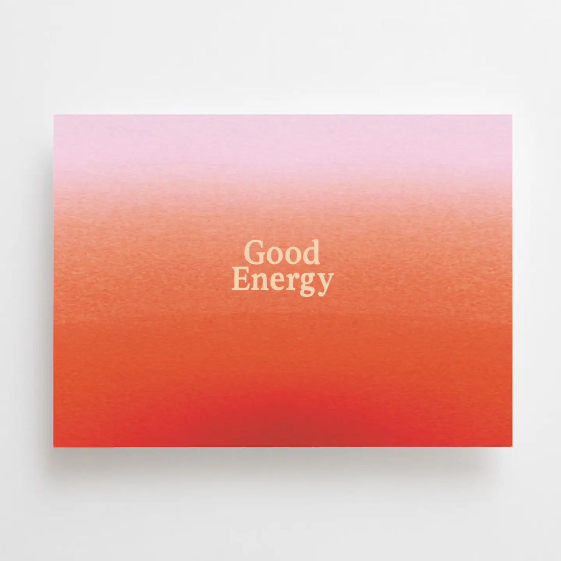 Gute Energie- Postkarte