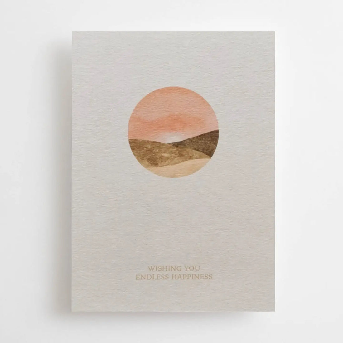 „Wishing You Endless Happiness“ - Postkarte