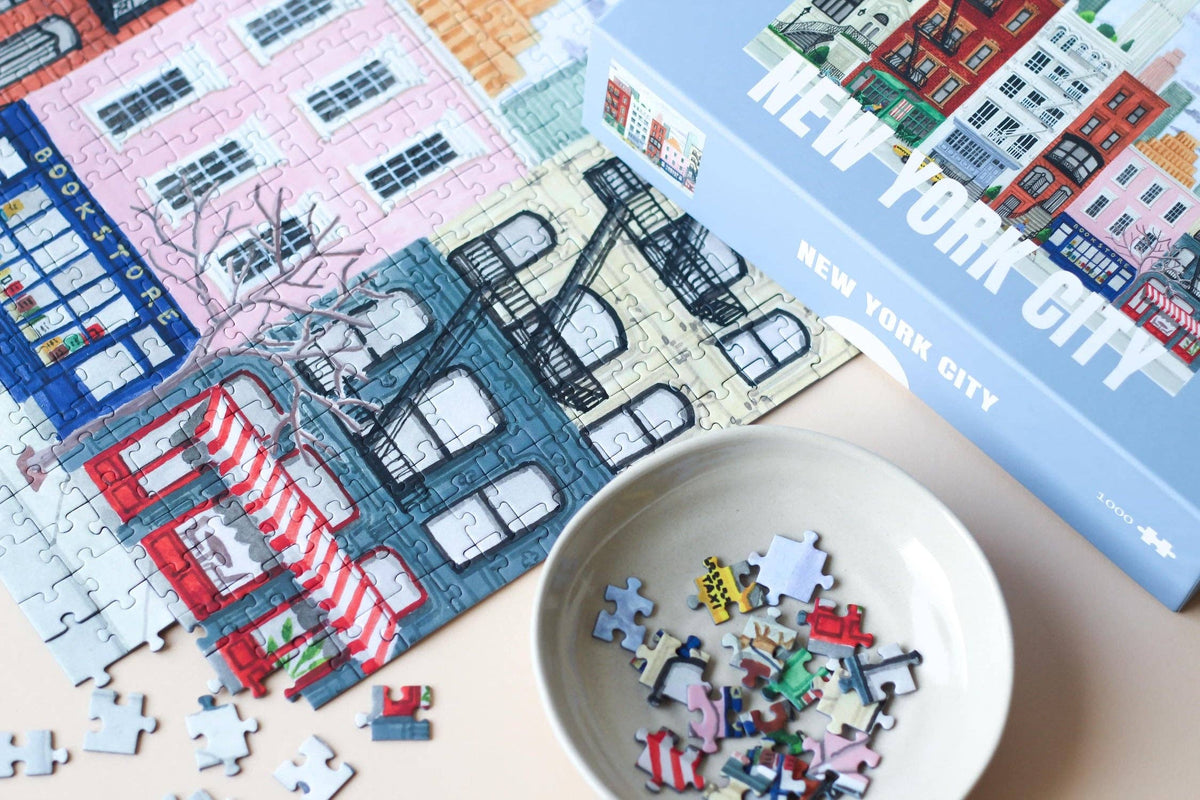 Puzzle New York City – 1000 Teile mit Poster