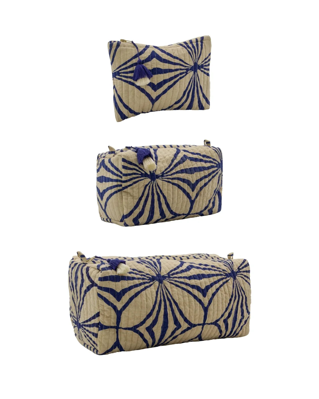 Kosmetiktaschen-Set , Blau